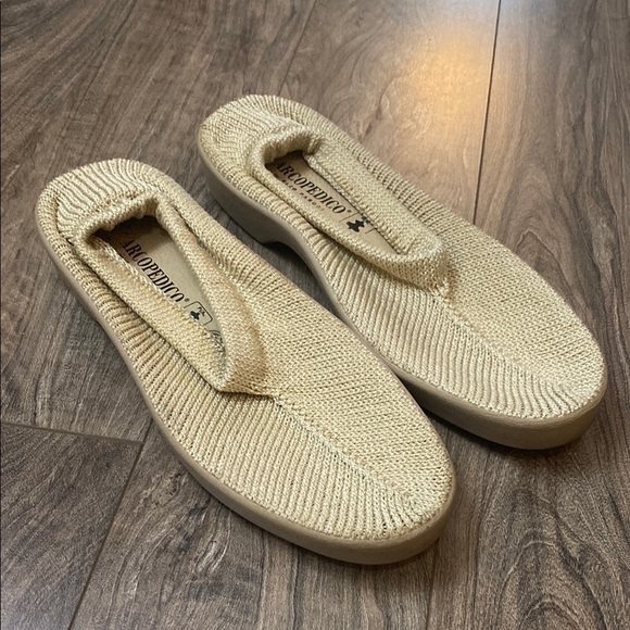 Arcopedico Sec V Beige Knit Slip on Shoe Size EU 41 - Picture 1 of 5